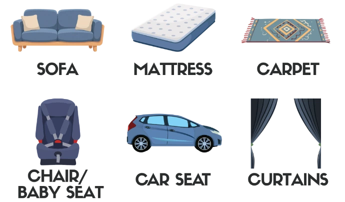 Cleaning service sofa, mattress, carpet, baby car seat stroller, car seat curtain cleaning kuching